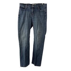 Lee Mid Rise Straight Leg Blue Mom Jeans 10S Short
